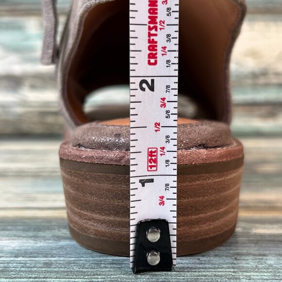 Sofft Slingback Sandal Womens 6M Gray Leather Dress Work Comfort Zip Up Open Toe - Picture 9 of 10